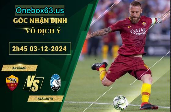 Phân tích chi tiết tỷ lệ kèo AS Roma vs Atalanta