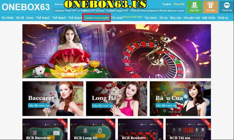 Khi tham gia chơi tại Onebox63 anh em sẽ có cảm giác như đang chơi trực tiếp tại sòng casino